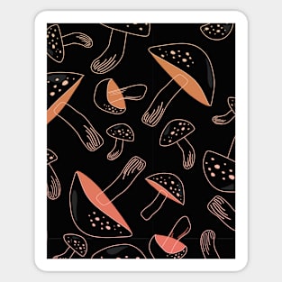 Poisonous mushrooms, fly agarics Sticker